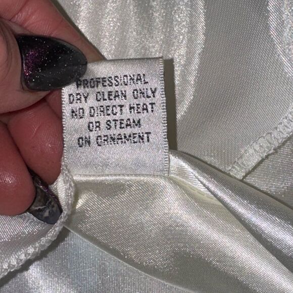 women’s CACHE colorful floral v neck halter fit & flare SILK maxi gown size 6 - Picture 7 of 8